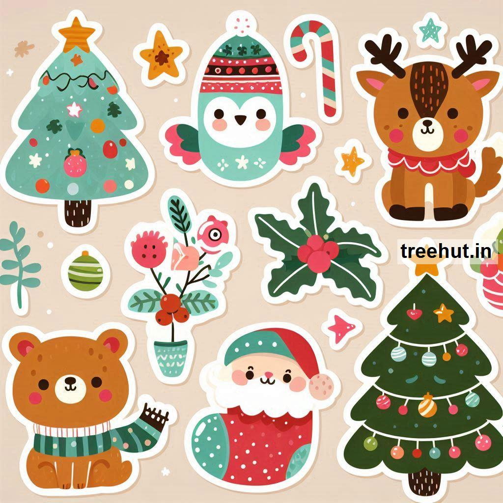 Free Printable Christmas Decorations Stickers And 85 Decoration for Christmas Decorations Printable Free