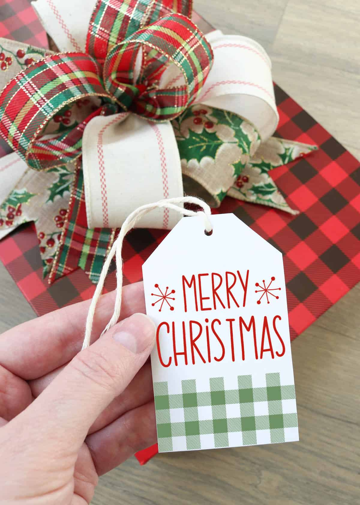 Free Printable Christmas Gift Tags For The Holidays - Aubree Originals within Free Printable Gift Tags For Christmas