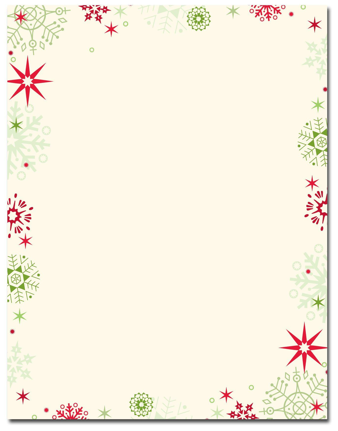 Free Printable Christmas Stationery Christmas Stationery Red in Free Printable Christmas Stationery