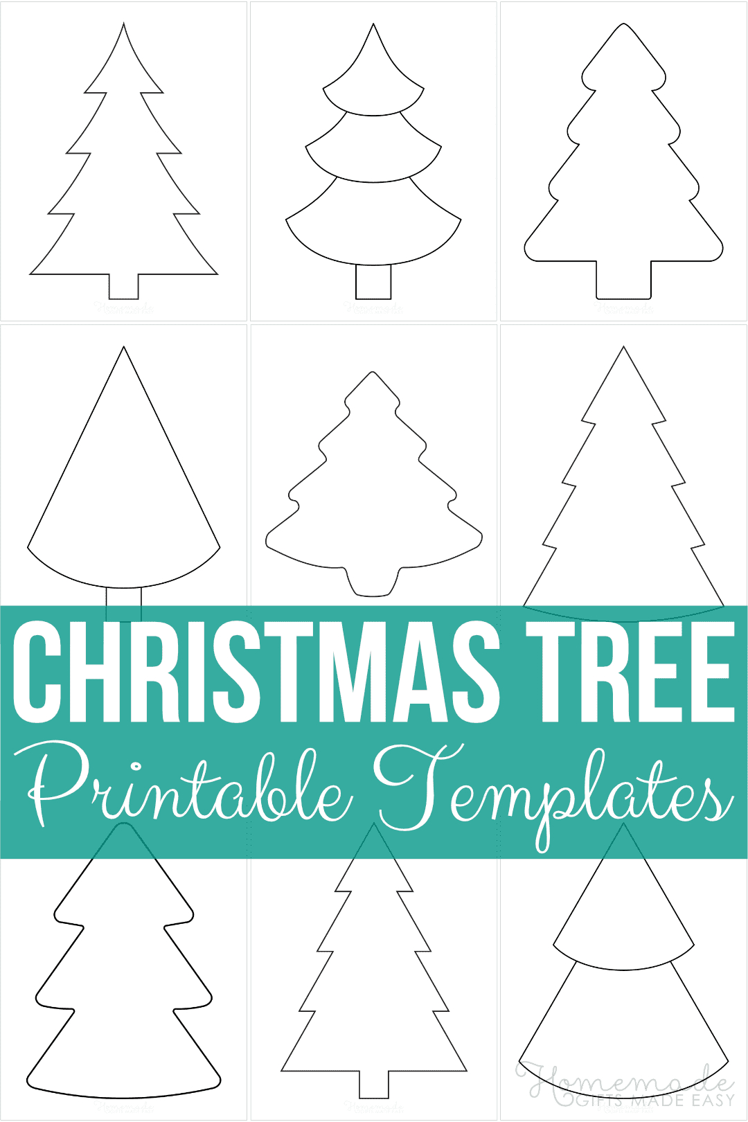 Free Printable Christmas Tree Templates And Outlines for Free Printable Christmas Template