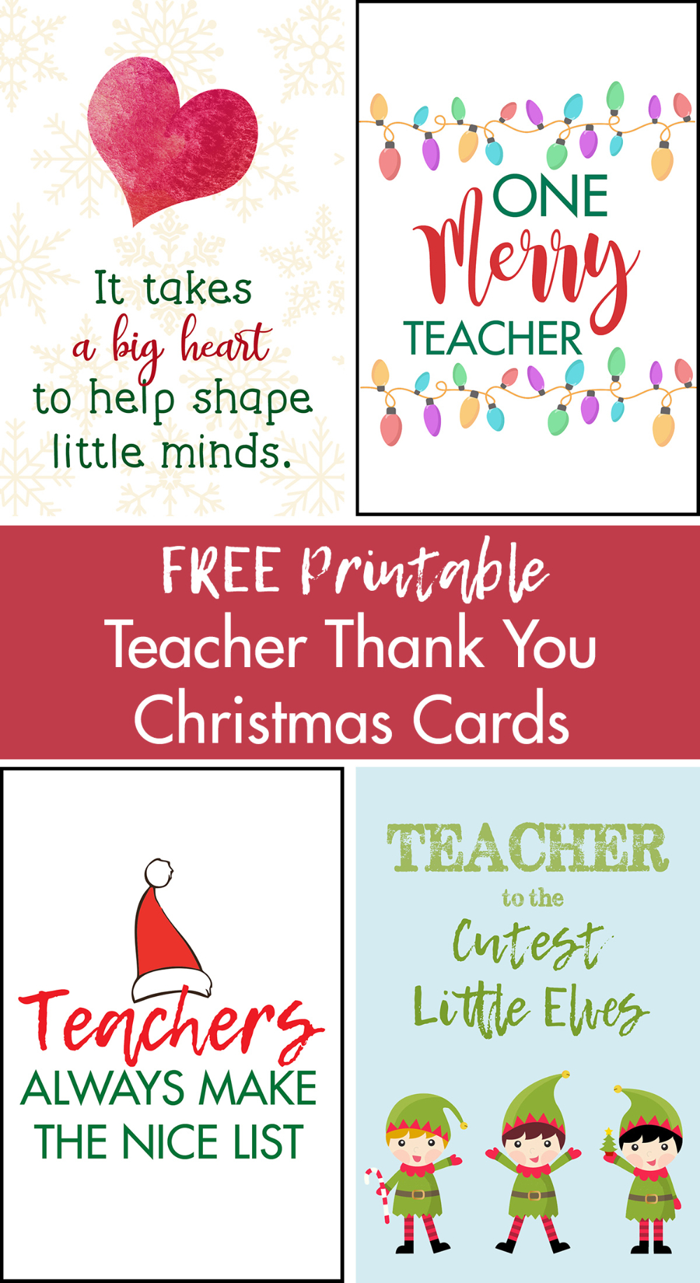 Free Printable Teacher Thank You Christmas Cards inside Free Printable Christmas Cards For Teachers