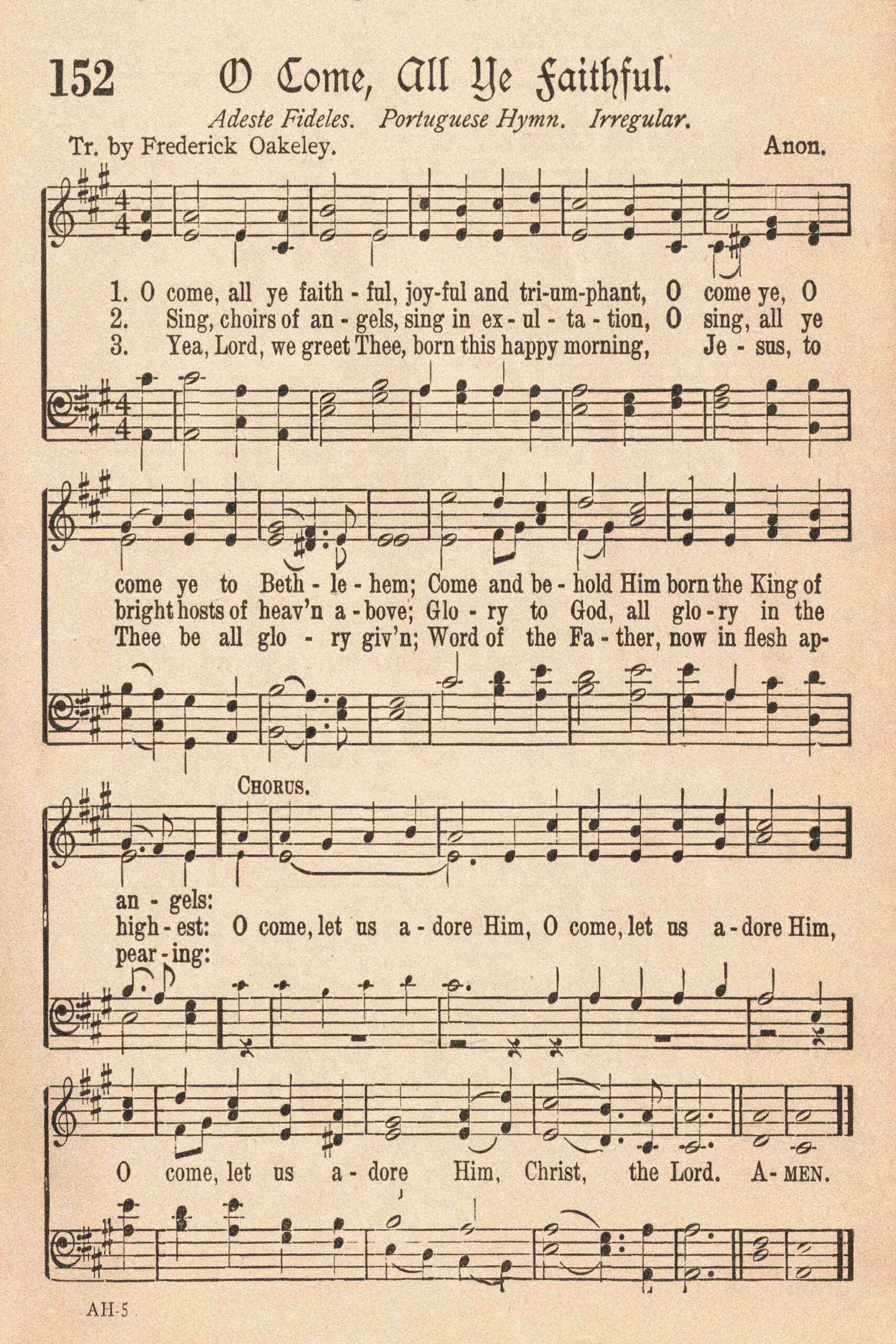 Free Printable Vintage Christmas Sheet Music Hymns • Rose Clearfield intended for Free Printable Christmas Music