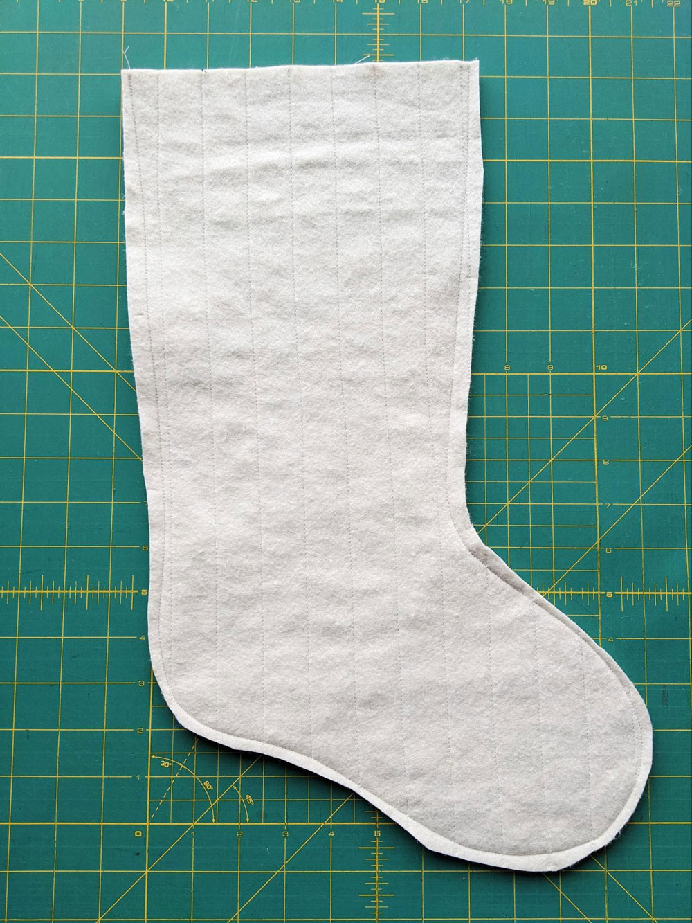 Free Quilted Christmas Stocking Pattern - Suzy Quilts in Free Christmas Stocking Pattern Printable