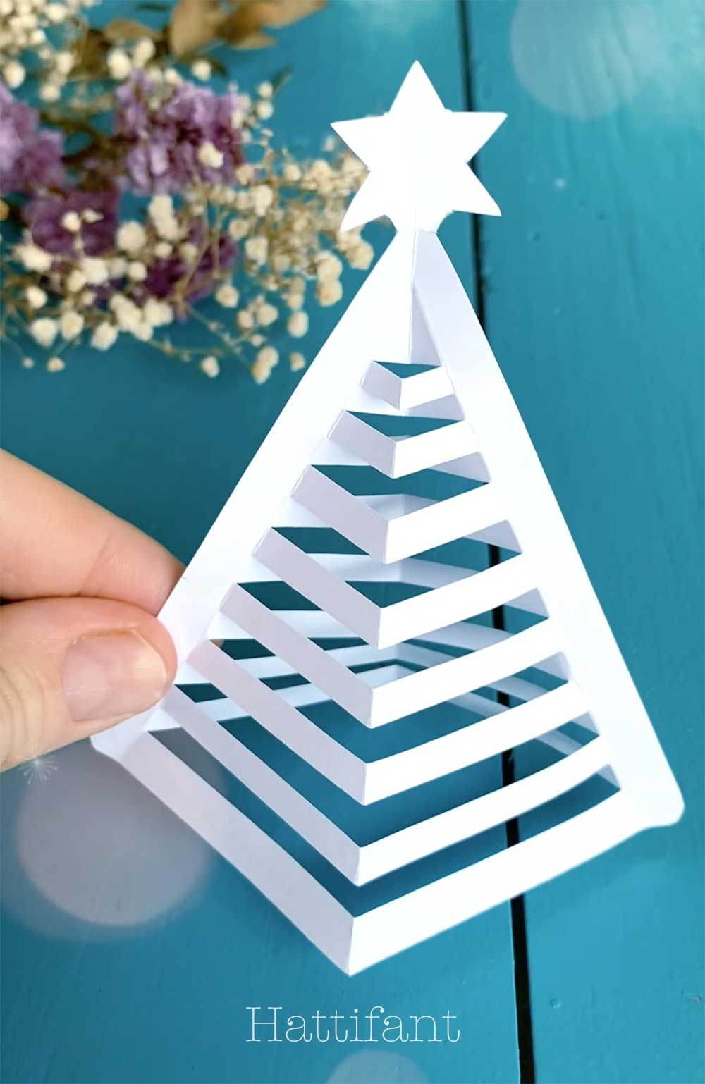 Hattifant&amp;#039;S 3D Paper Christmas Trees - Hattifant regarding Free Printable 3d Christmas Tree Template