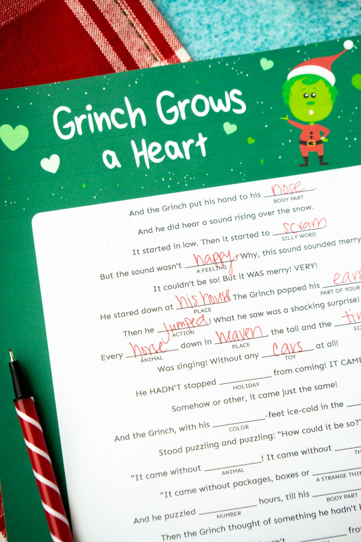 Hilarious Christmas Mad Libs {Free Printable} - Play Party Plan pertaining to Christmas Mad Libs Free Printable