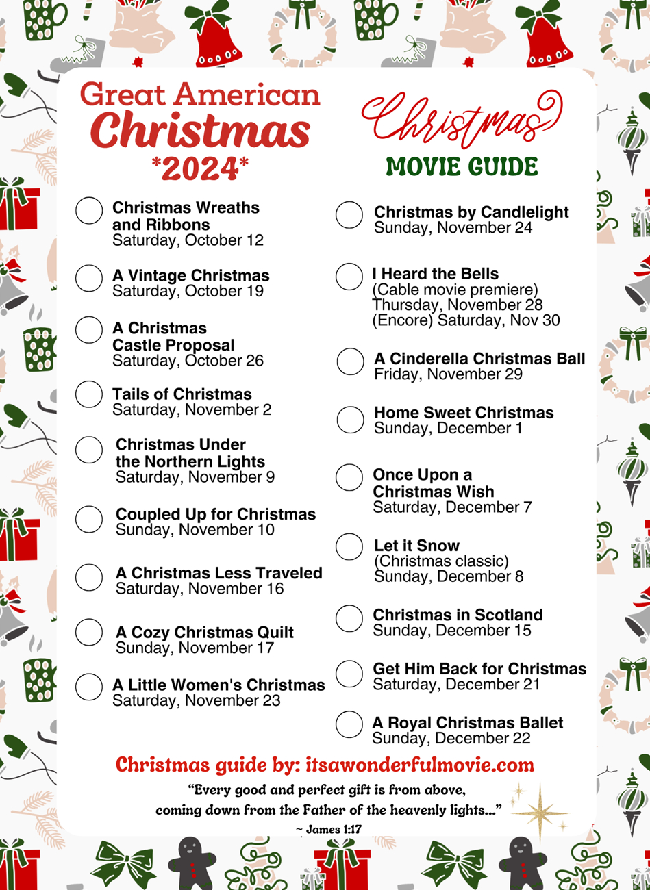 Its A Wonderful Movie - Your Guide To Family And Christmas Movies in Gac Christmas Movies 2024 Schedule Printable Free