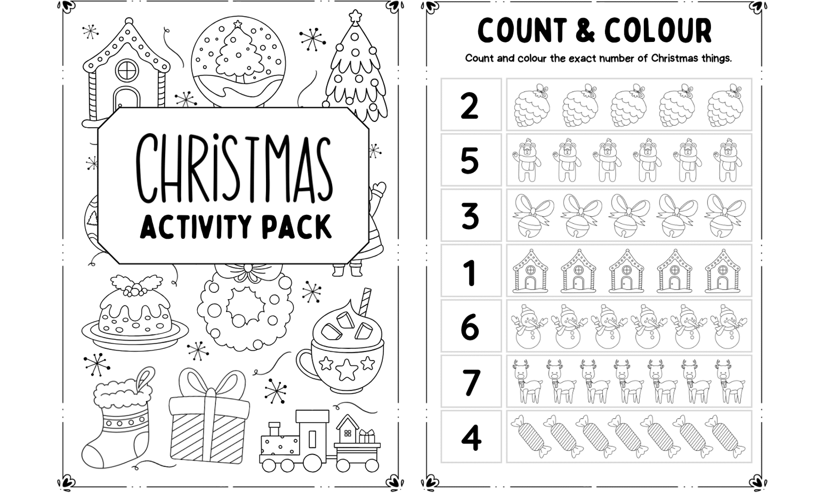 Kids' Christmas Activities: Free Printable Activity Booklet inside Christmas Activities Free Printable