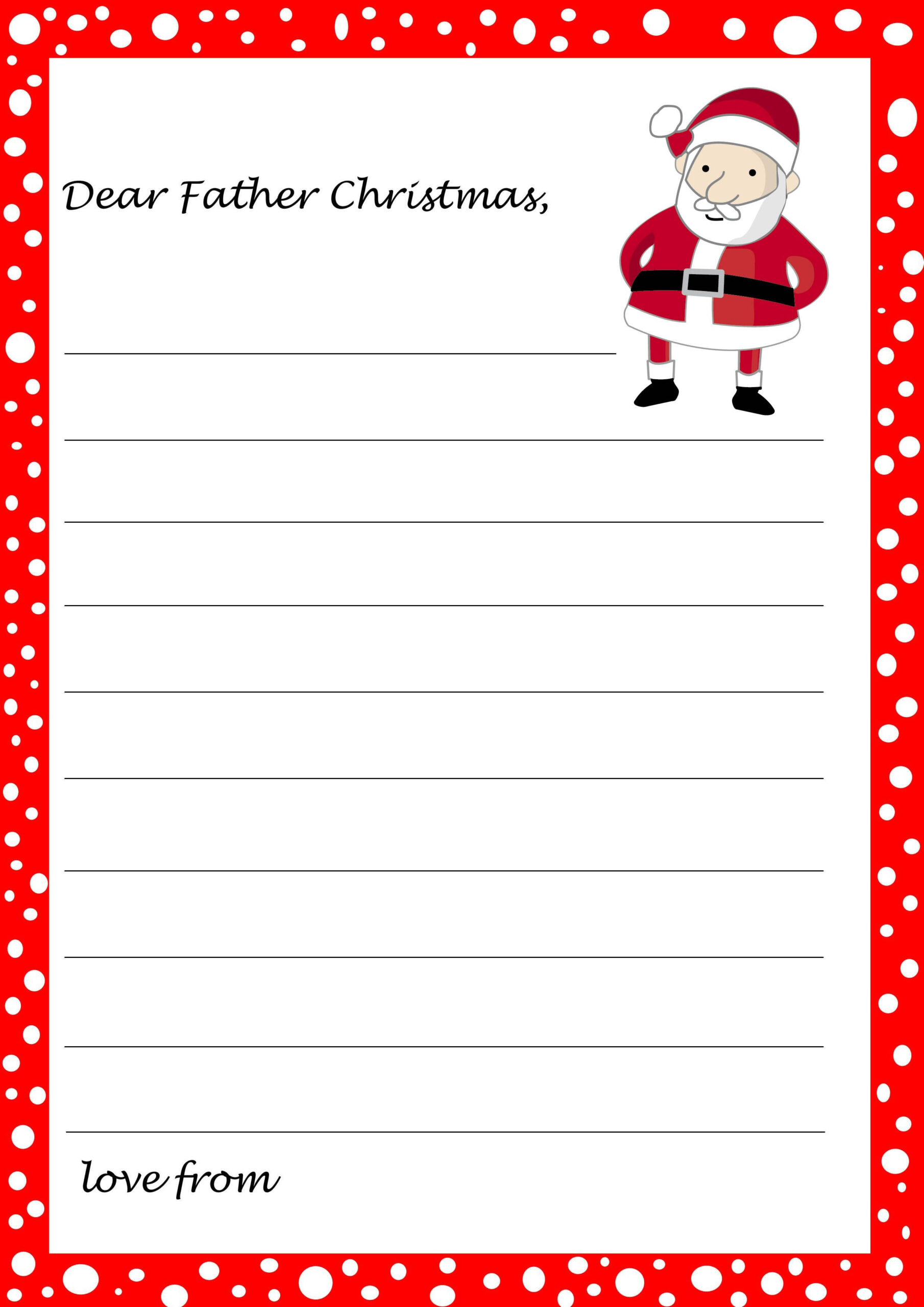 Pin Page intended for Printable Christmas Letter Template