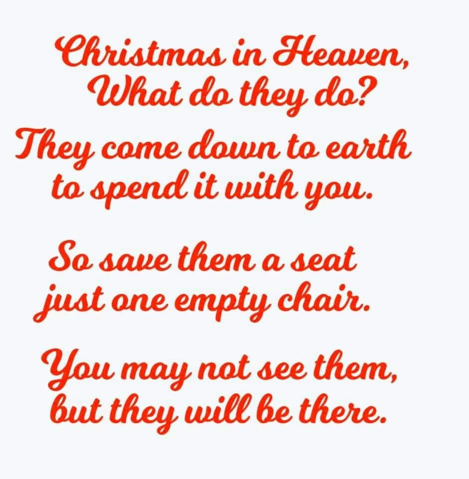 Pin Page with Printable Christmas In Heaven Poem