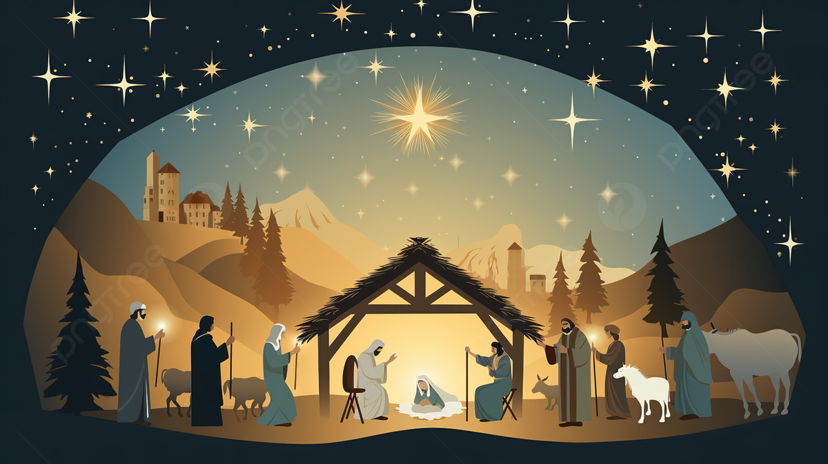 Printable 2025 Nativity Scene regarding Christmas Nativity Scene Printable