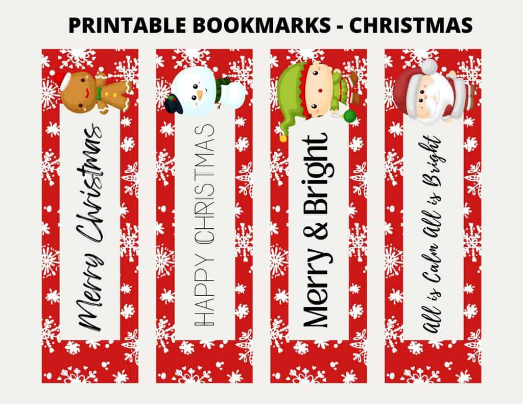 Printable Christmas Bookmarks - My Printable Home for Christmas Bookmarks Free Printable