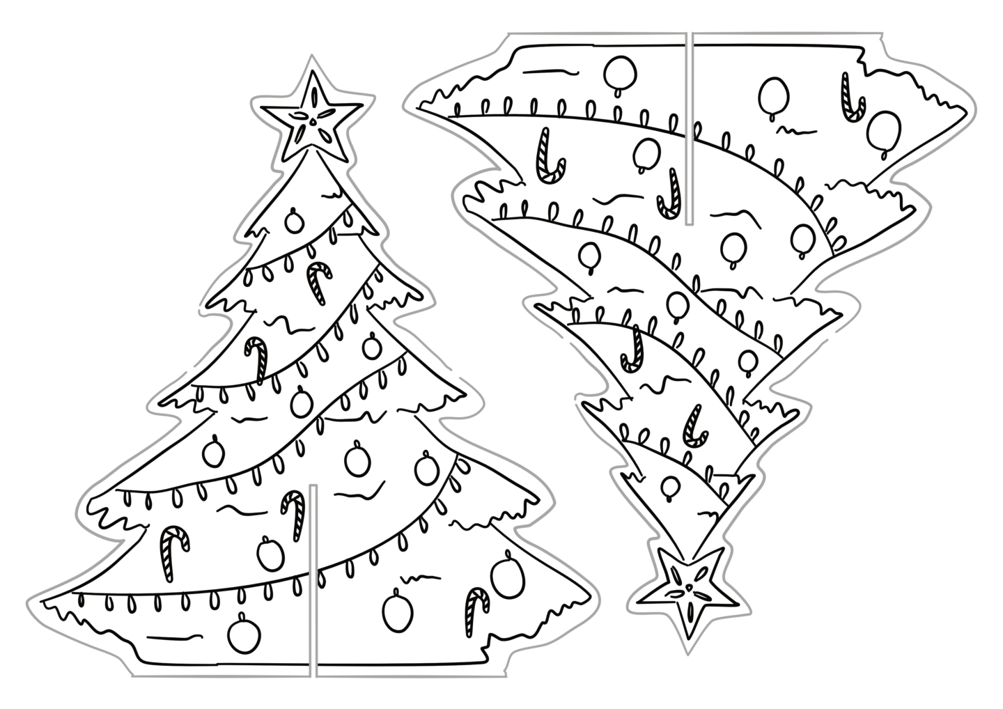 Printable Christmas Tree Decoration – Work Over Easy pertaining to Christmas Tree Printables Free