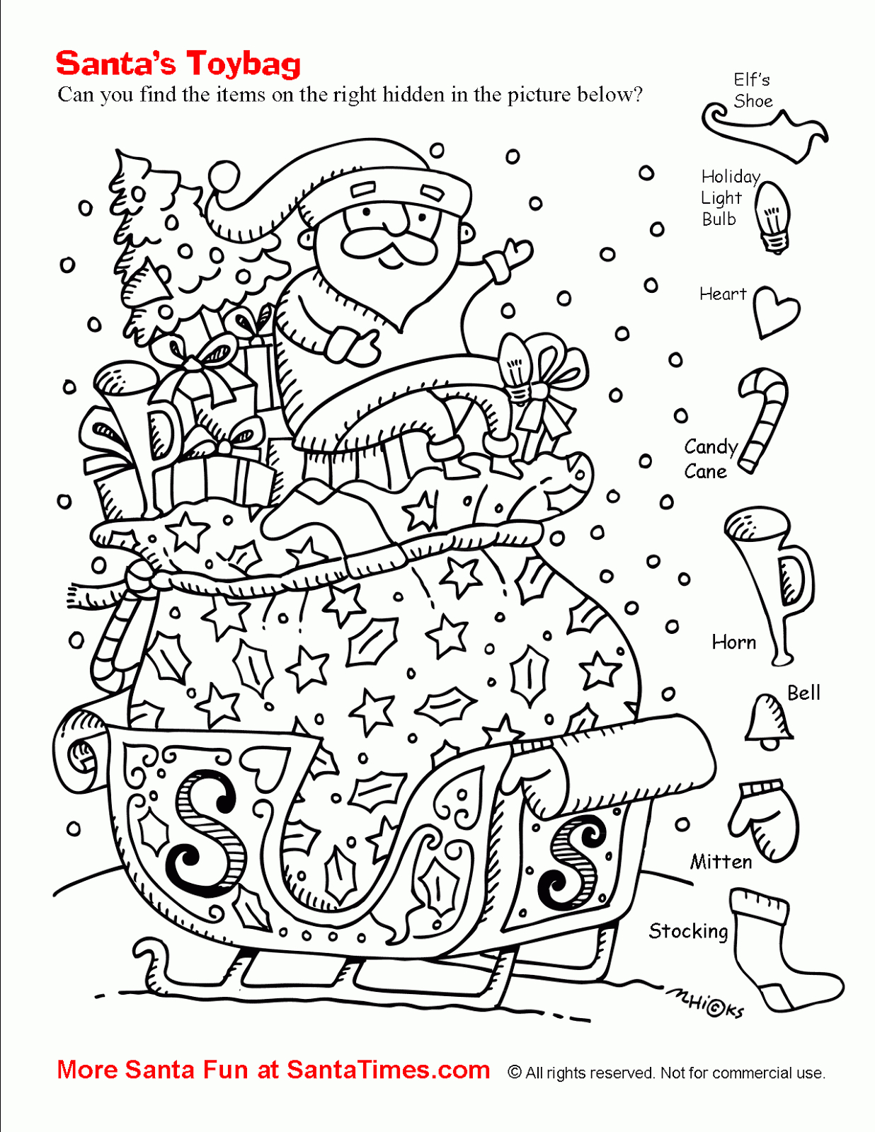 Tipss Und Vorlagen: Christmas Hidden Pictures intended for Christmas Hidden Pictures Printable