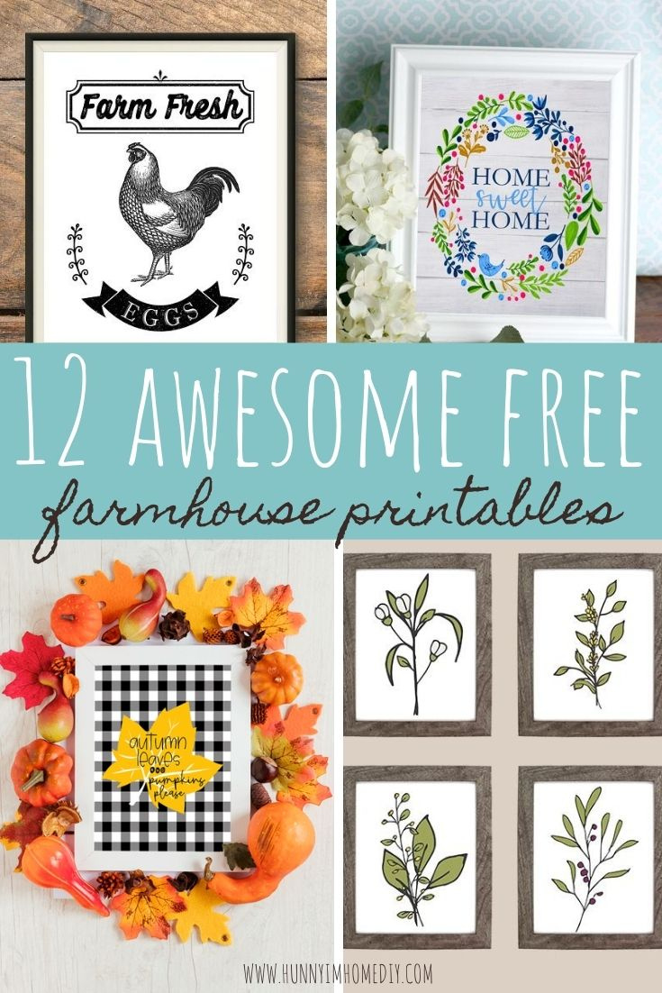 12 Amazing Free Farmhouse Printables | intended for Free Printable Farmhouse Printables