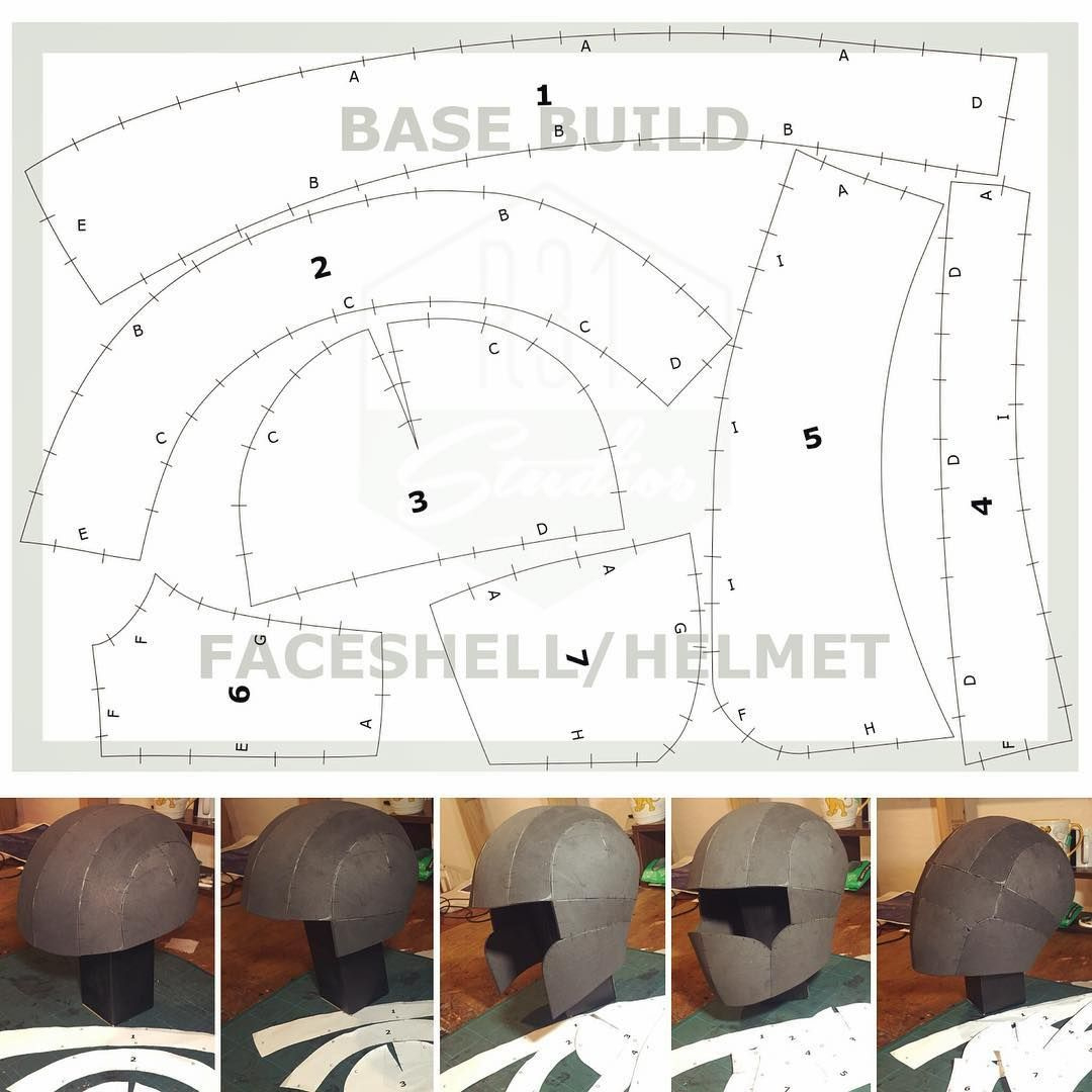 13 Free Foam Templates Ideas | Templates, Cosplay, Cosplay Diy for Printable Free Foam Helmet Template