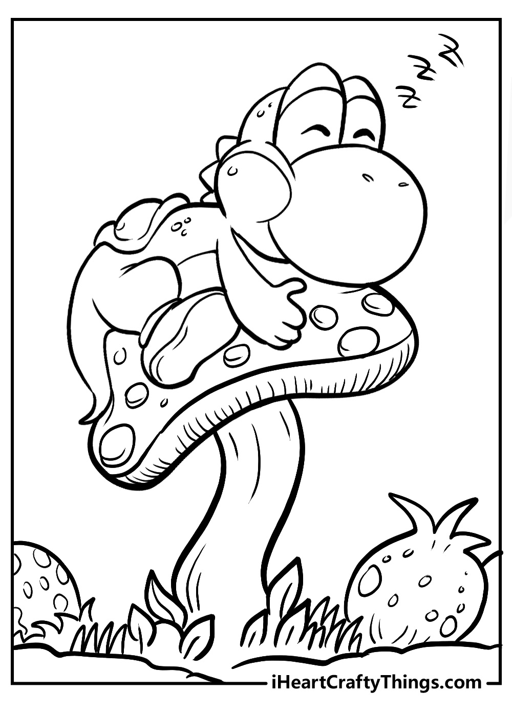 15 Yoshi Coloring Pages (Free Cute Pdf Printables) in Yoshi Coloring Pages Printable Free