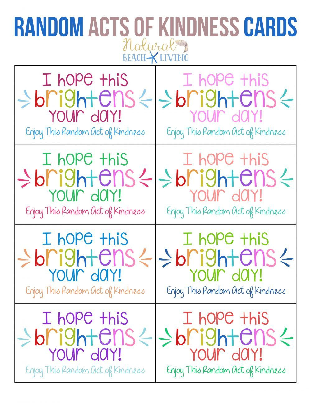 150 Best Acts Of Kindness Ideas | Kindness, Random Acts Of within Free Printable Kindness Cards