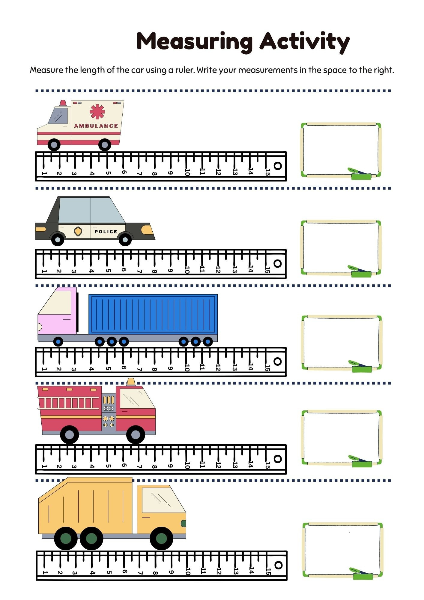 16 Printable Measuring With A Ruler Worksheets. Preschool-1St with regard to Measuring Length with a Ruler Worksheet