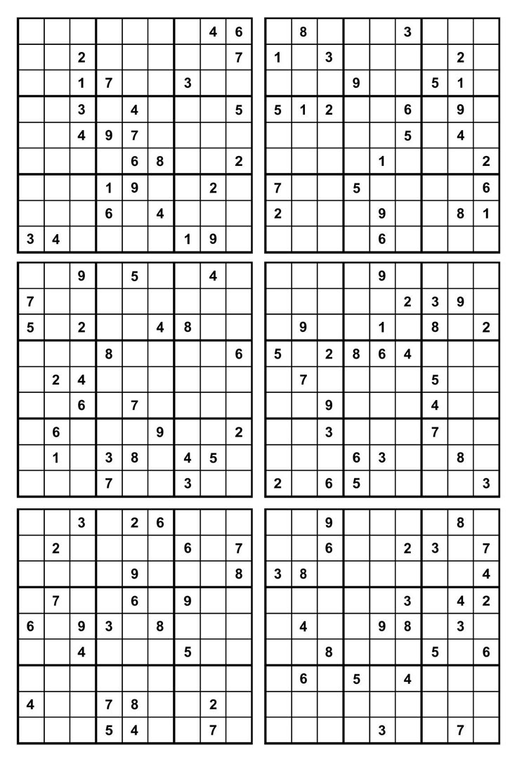 16 Sudoku - 10 Free Pdf Printables | Printablee for Free Sudoku Printables