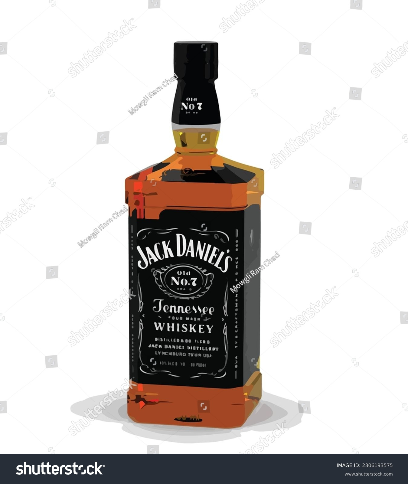 17 Jack Daniels Whiskey Bottle Stock Vectors And Vector Art regarding Downloadable Free Printable Jack Daniels Template