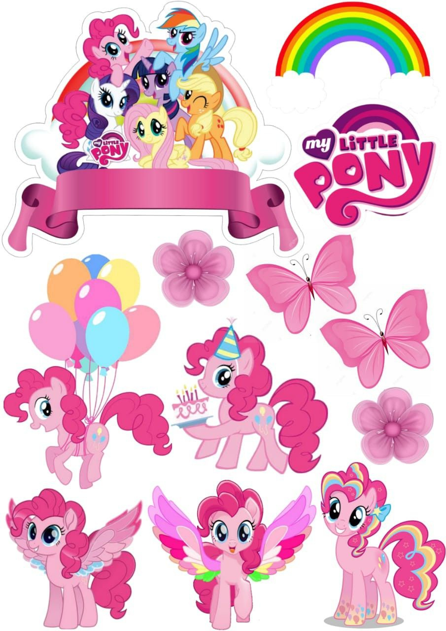 17 Ponny Ideas | My Little Pony Birthday, Pony Birthday, Little with Print Little Pony Cake Topper Printable