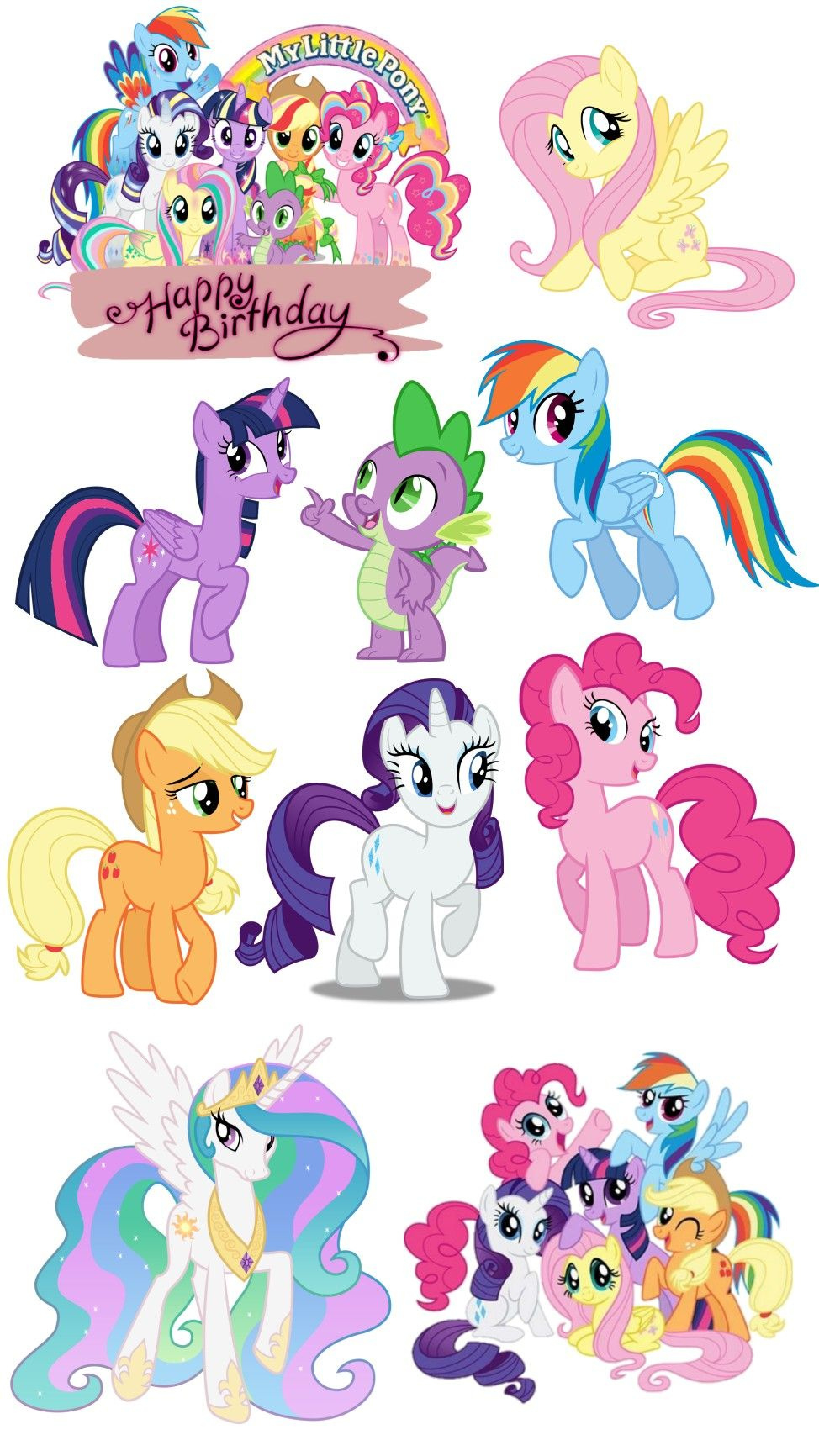 17 Ponny Ideas | My Little Pony Birthday, Pony Birthday, Little with Print Little Pony Cake Topper Printable