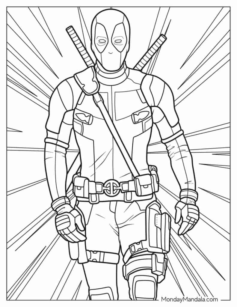 20 Deadpool Coloring Pages (Free Pdf Printables) within Free Printable Deadpool Coloring Pages