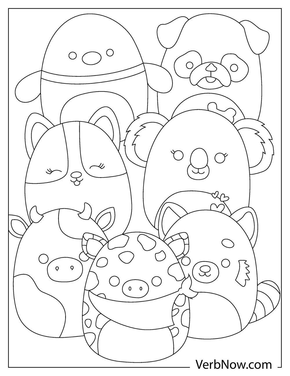 20+ Free Squishmallows Coloring Pages (Printable Pdf) within Free Printable Squishmallow Coloring Pages