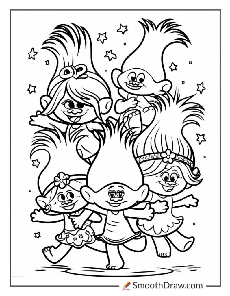 20+ Free Trolls Coloring Pages (Printable Free Pdfs) within Free Printable Trolls Coloring Pages
