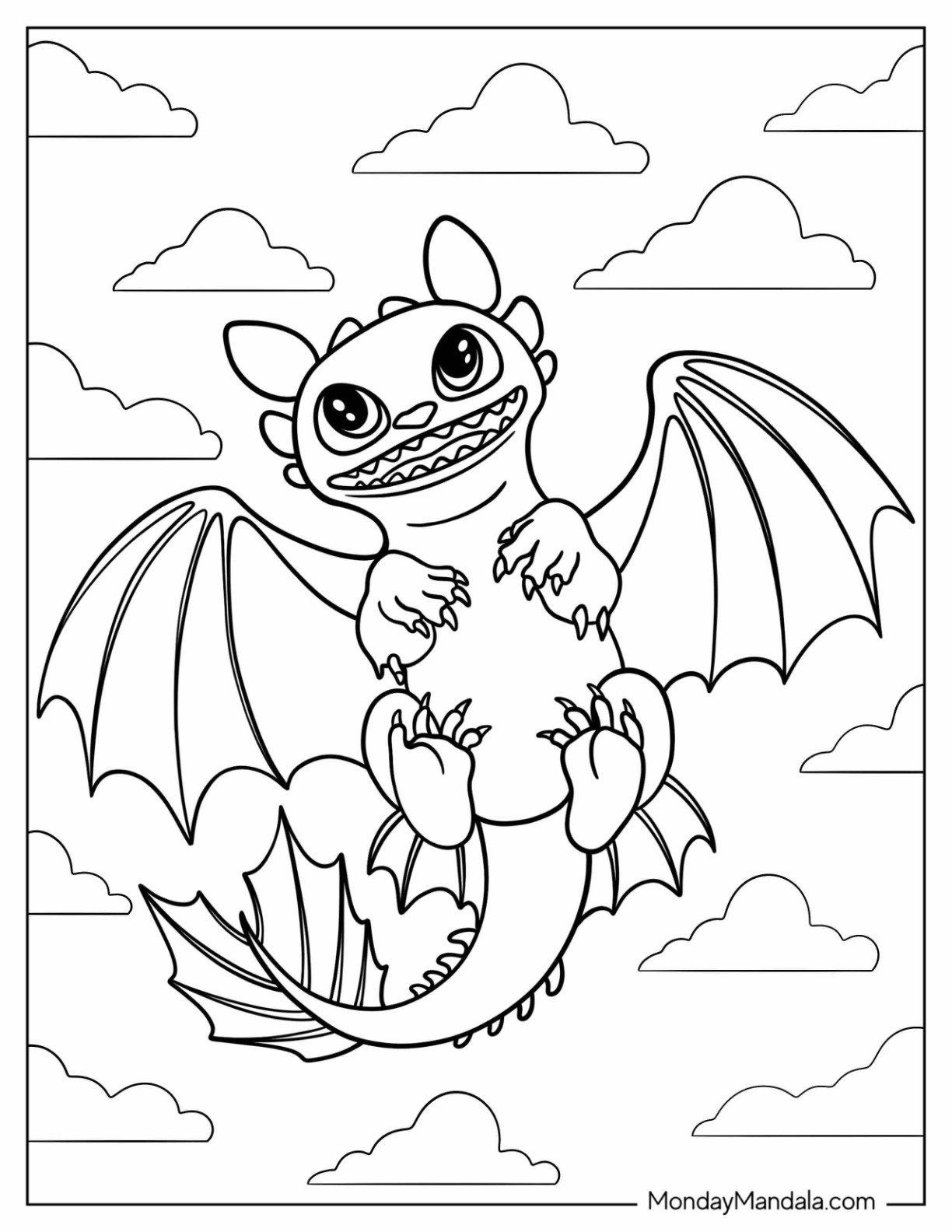 20 How To Train Your Dragon Coloring Pages (Free Pdfs) with Free Printable Toothless And Light Fury Coloring Pages