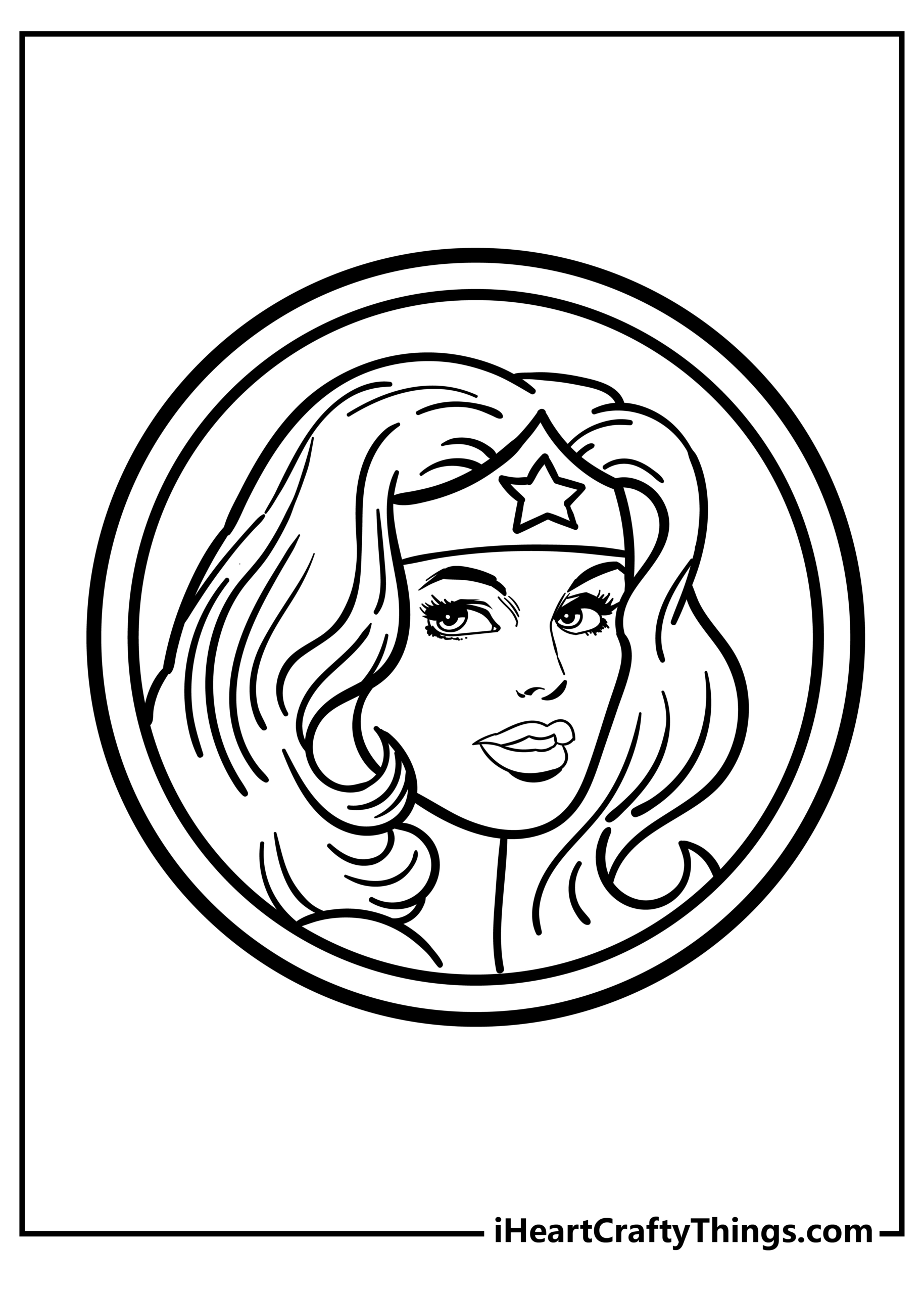 20 Wonder Woman Coloring Pages (Free Cute Pdf Printables) inside Wonder Woman Coloring Pages Free Printable