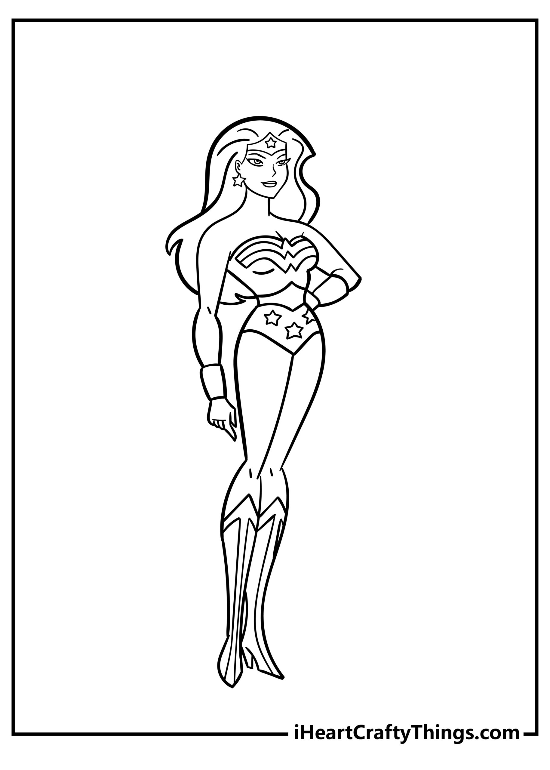 20 Wonder Woman Coloring Pages (Free Cute Pdf Printables) with Free Wonder Woman Printables