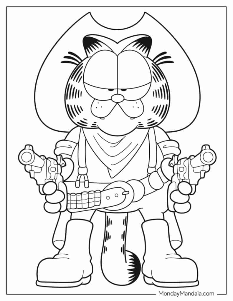 24 Garfield Coloring Pages (Free Pdf Printables) with regard to Free Printable Garfield Coloring Pages