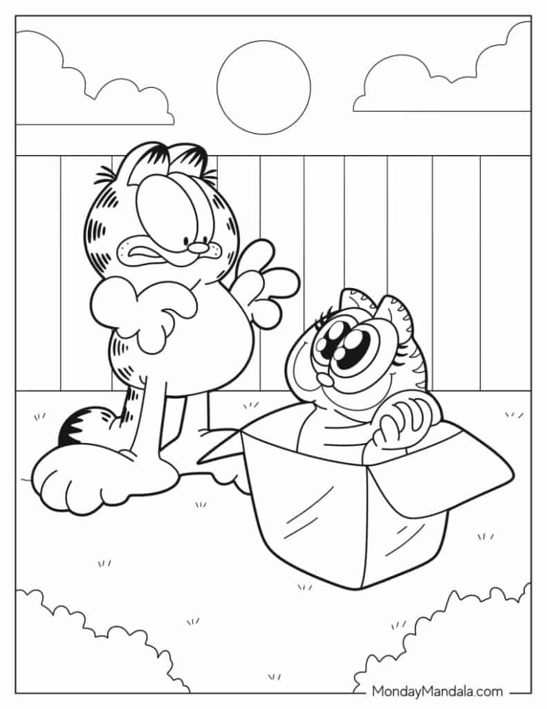 24 Garfield Coloring Pages (Free Pdf Printables) within Free Printable Garfield Coloring Pages