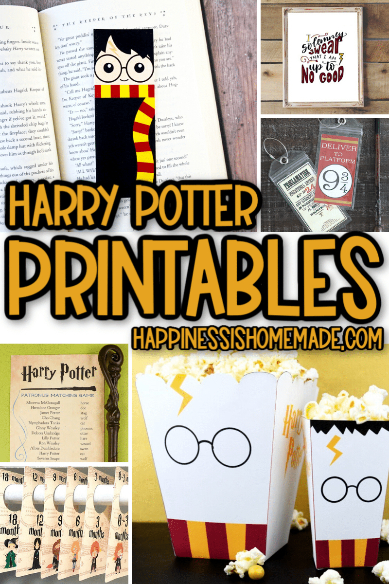 25+ Free Harry Potter Printables - Happiness Is Homemade intended for Free Printable Harry Potter