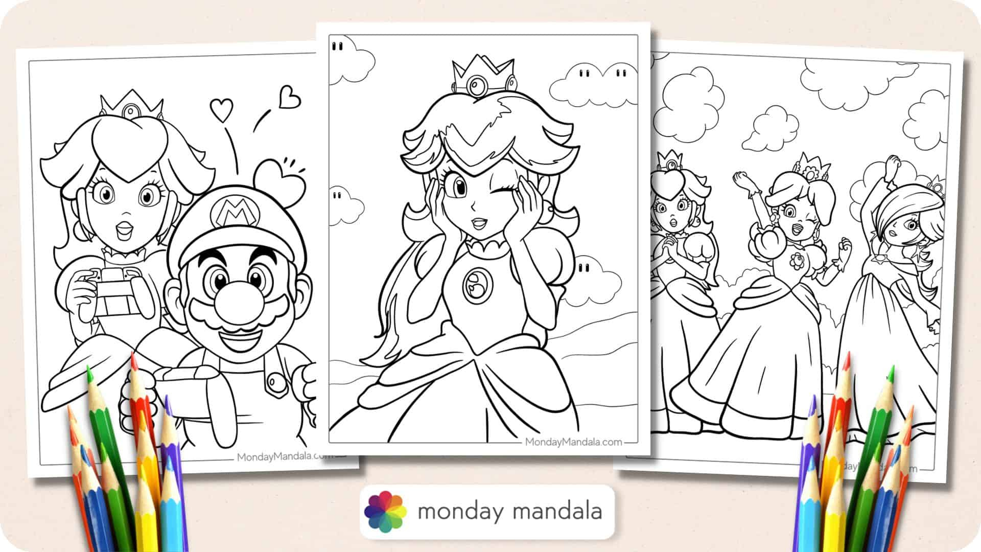 25 Princess Peach Coloring Pages (Free Pdf Printables) intended for Princess Peach Coloring Page Free Printable