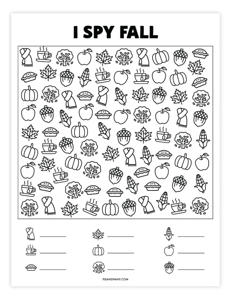 26 Free Printable I Spy Games - Pjs And Paint inside I Spy Free Printables