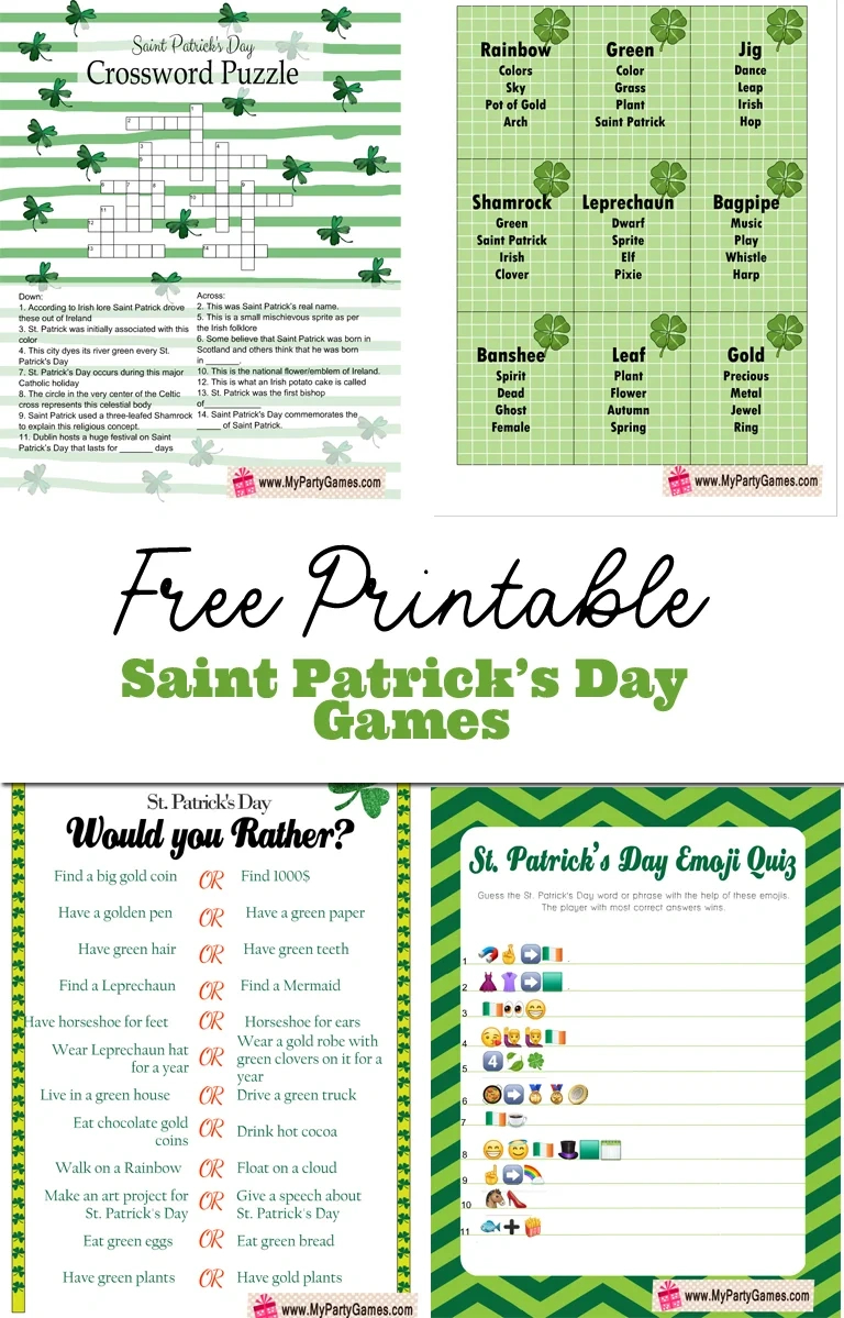 27 Free Printable St. Patrick&amp;#039;S Day Games throughout St Patrick&amp;#039;S Day Trivia Printable