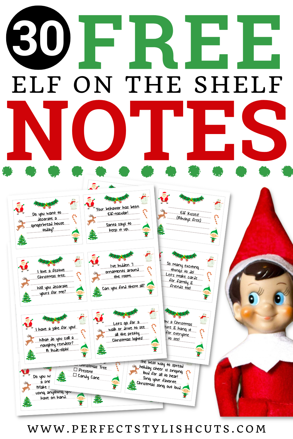 30 Free Elf On The Shelf Printable Notes inside Elf on the Shelf Free Printable