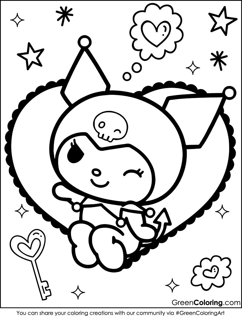 30 Kuromi Coloring Pages | Free Printable Coloring Pages - Free for Free Printable Kuromi Coloring Pages