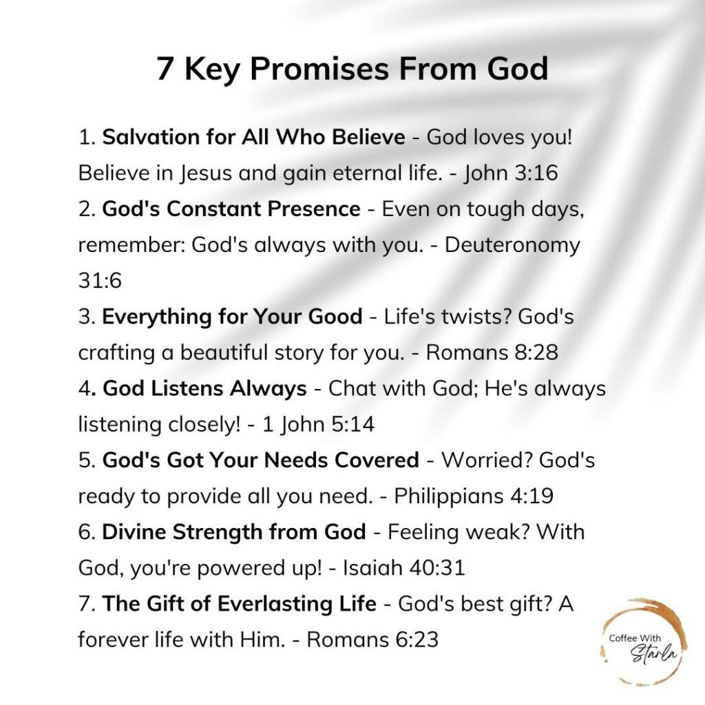 31 Amazing Promises Of God (Printable) - Coffee With Starla pertaining to Printable 7 Promises Of God