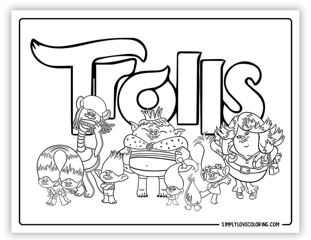 32 Trolls Coloring Pages (Free Pdf Printables) - Simply Love Coloring for Free Printable Trolls Coloring Pages