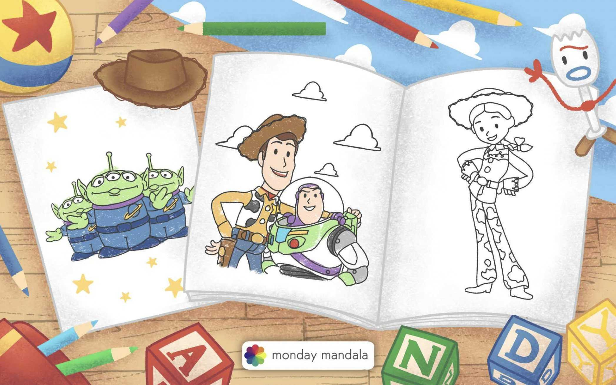 34 Toy Story Coloring Pages (Free Pdf Printables) pertaining to Toy Story Free Printables