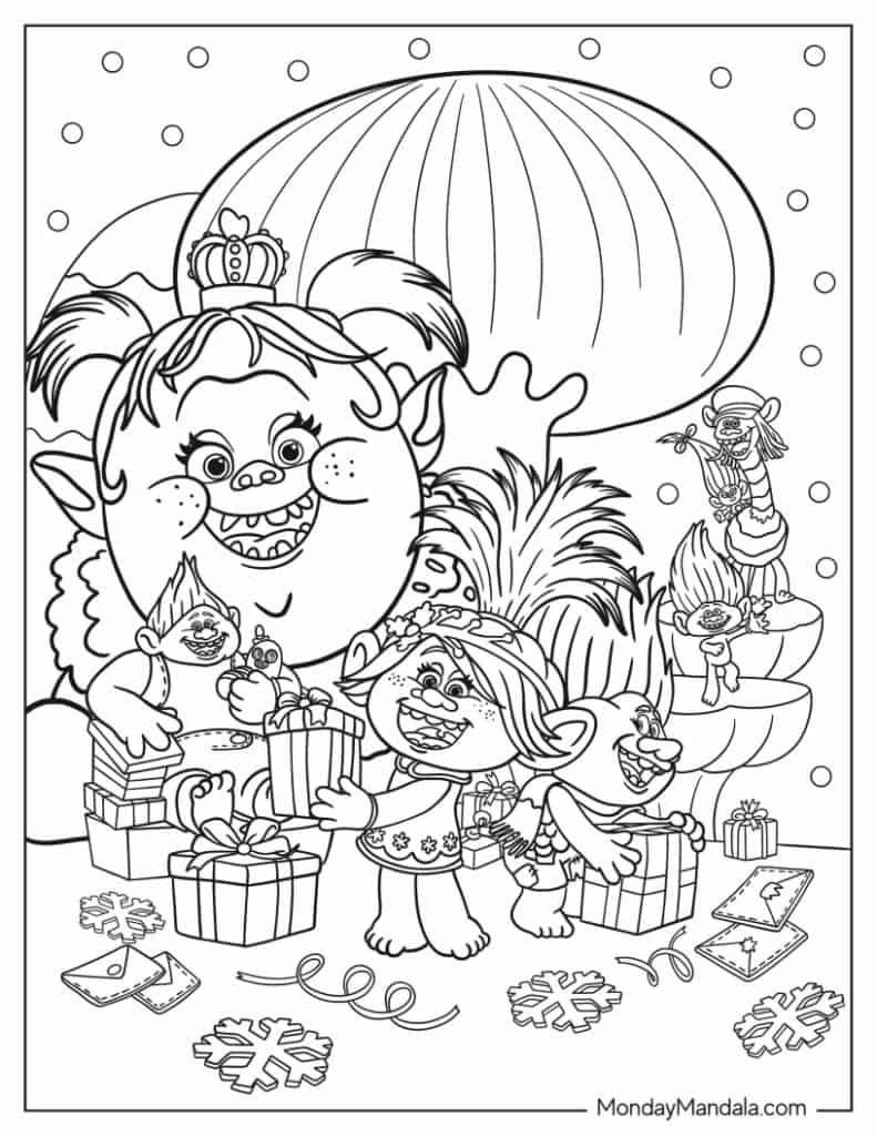 34 Trolls Coloring Pages (Free Pdf Printables) inside Free Printable Trolls Coloring Pages
