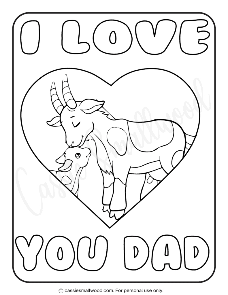 36 Cute Father&amp;#039;S Day Coloring Pages (Free Printable) - Cassie regarding I Love You Dad Printables