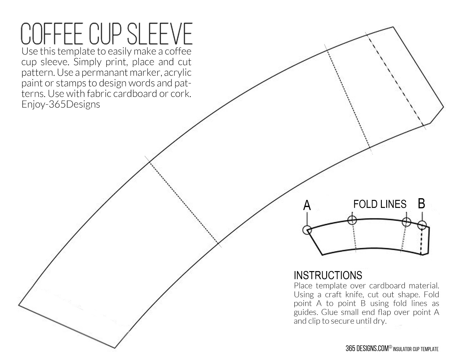 365 Designs: New Mccafé Single Brew Coffee With Printable Cup throughout Free Printable Coffee Cup Cozy Template
