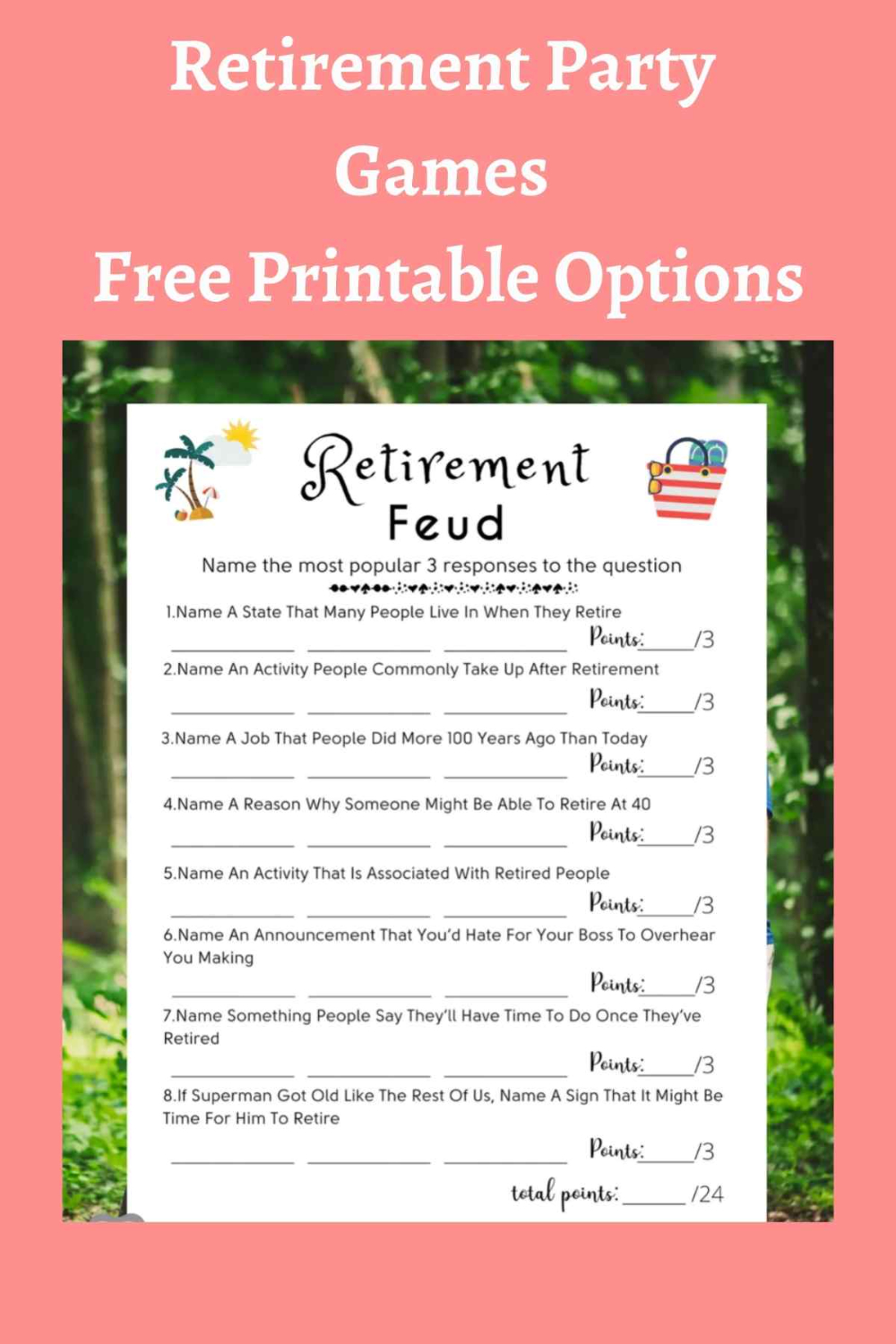 37 Retirement Party Games Free Printable Options - Fun Party Pop regarding Printable Free Printable Retirement Games