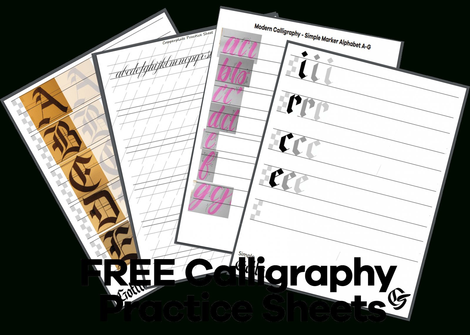 4 Free Printable Calligraphy Practice Sheets (Pdf Download with regard to Modern Calligraphy Practice Sheets Printable Free