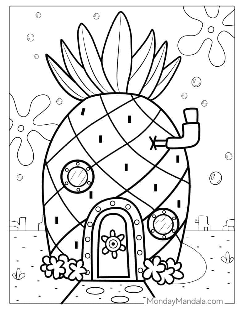 40 Spongebob Coloring Pages (Free Pdf Printables) regarding Free Printable Full Size Spongebob Coloring Pages