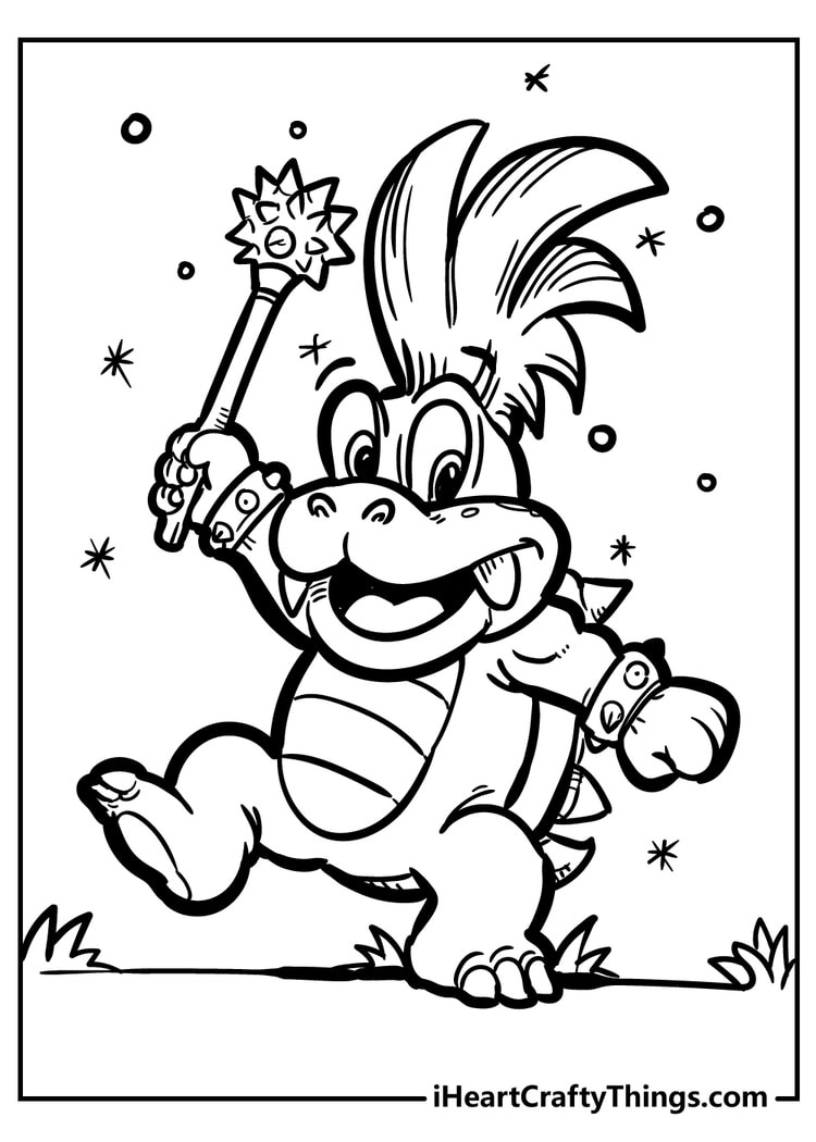 45 Super Mario Bros Coloring Pages (100% Free Printables) intended for Free Mario Coloring Printables
